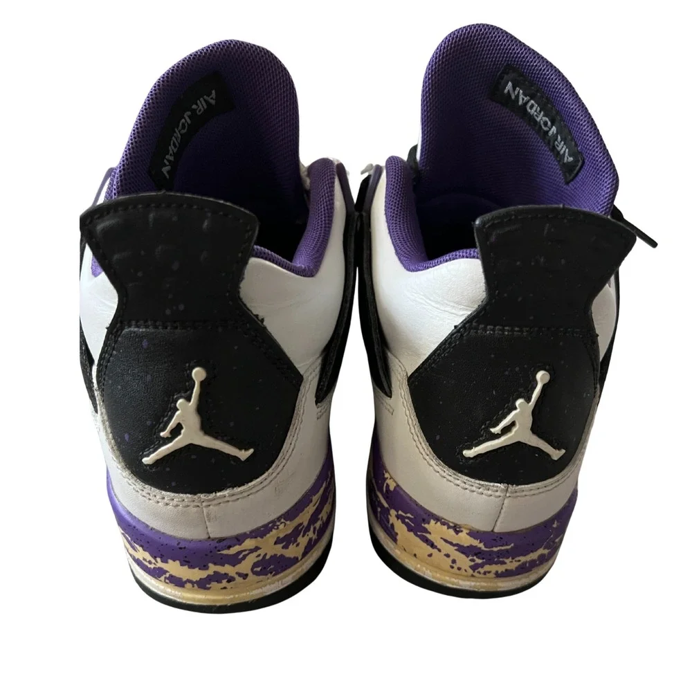 Nike Air‎ Jordan 4 Retro GS White Violet Purple 6Y Women's 7.5